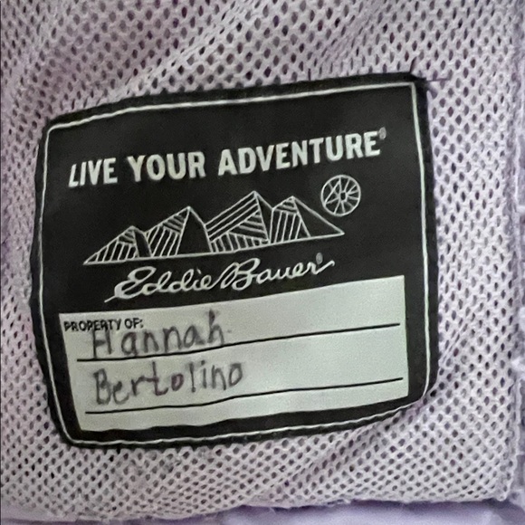 Eddie Bauer Two-Tone Purple Hooded Jacket - Picture 3 of 7